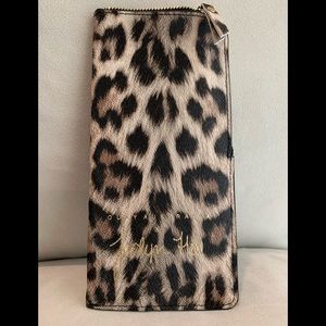 Quay Australia by Jacqueline Hill leopard print sunglasses case.